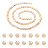 2 Strands Electroplated Synthetic Non-magnetic Hematite Beads Strands G-TA0001-63B-2