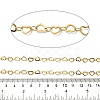 Ion Plating(IP) 304 Stainless Steel Heart Link Chains CHS-C013-04G-2