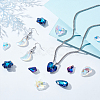50Pcs 10 Styles Glass Pendants GLAA-GA0002-23-4