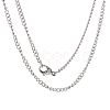 Tarnish Resistant Unisex Casual Style 304 Stainless Steel Curb Chain Necklaces STAS-O037-54P-1