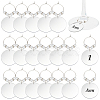24Pcs Mirror Surface Acrylic Wine Glass Charms AJEW-BC00009-1
