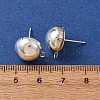 Brass Stud Earring Findings KK-G604-01S-06-3