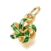 Brass Enamel Pendants KK-G605-10G-02-2