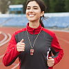 1Pc Iron Rhinestone Whistle Pendant Popcorn Chain Necklaces for Women NJEW-DR0001-03D-5