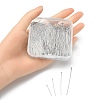 400Pcs 4 Styles 304 Stainless Steel Flat Head Pins STAS-YW0001-72-4