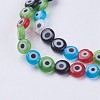 Handmade Evil Eye Lampwork Beads Strands LAMP-J089-A01-3