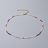 Seed Beaded Necklaces NJEW-JN02659-03-1