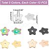 60Pcs 5 Colors 304 Stainless Steel Beads STAS-UN0039-52-3