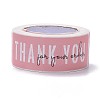 Pink Rectangle Paper Thank You Stickers X1-DIY-C042-07B-2