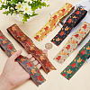 6 Yards 6 Color Autumn Double-Sided Printed Polyester Ribbon OCOR-BC0005-37-3