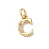 Brass Micro Pave Cubic Zirconia Charms KK-I382-03G-C-1