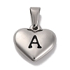 304 Stainless Steel Pendants STAS-P278-01A-P-1-1