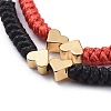 Unisex Adjustable Korean Waxed Polyester Cord Braided Bead Bracelets Sets BJEW-JB04671-2
