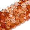 Natural Red Agate Beads Strands G-Z119-A02-02-3