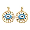 Golden Brass Pendants KK-L209-010G-01-1