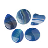 Dyed Natural Striped Agate/Banded Agate Pendants G-S280-03-1