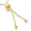 Long-Lasting Plated Brass Round Bead Slider Beacelets for Women Men BJEW-E089-01G-04-3