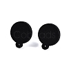 Poplar Wood Stud Earrings WOOD-N016-13B-1