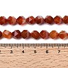 Natural Red Banded Agate Beads Strands G-Z119-A05-02-6