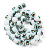 Printing Glass Beads for Necklaces Bracelets Making GLAA-B020-02A-06-3