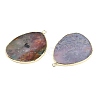 Natural Indian Agate Pendants G-K347-02G-08-2