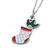 304 Stainless Steel Pendant Necklaces NJEW-Z008-01P-1