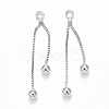 Rack Plating Brass Tassel Pendants LS-KK-C236-02P-1