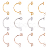 36Pcs 6 Style Ion Plating(IP) 304 Stainless Steel Ear Nut STAS-DC0004-75-1