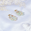 1Pair Round Acrylic Beaded Hoop Earrings EJEW-LP0008-002-3