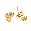 PVD Vacuum Plating 304 Stainless Steel Stud Earring and Pendant Necklace Set LS-SJEW-C002-01A-G-6