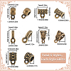 300Pcs 5 Styles Tibetan Style Alloy Tube Bails TIBE-SP0001-03AB-2