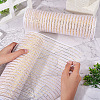 2 Rolls PP Decor Mesh Ribbon with Metallic Foil for Wreath Swags Party Decoration OCOR-TA0003-40-5