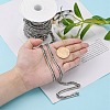 Tarnish Resistant Men's Jewelry Making 304 Stainless Steel Double Link Curb Chains CHS-A003C-1.2mm-7