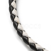 Leather Braided Cord Bracelets BJEW-G675-06G-04-2