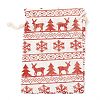 Christmas Theme Cotton Fabric Cloth Bag ABAG-H104-B12-2