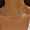 Elegant Ocean Style Brass Clear Cubic Zirconia Turtle Shell Pendant Bib Necklaces for Women Beach Wear RD4972-1