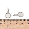 304 Stainless Steel Pendant Cabochon Settings STAS-I328-01B-P-3