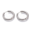 Tarnish Resistant 201 Stainless Steel Huggie Hoop Earrings EJEW-L256-05F-P-1