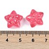 Transparent Spray Paint Glass Beads X-GLAA-H035-02-4