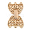 Brass Fold Over Clasps X-KK-N254-117G-02-1