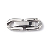 Non-Tarnish 304 Stainless Steel Fold Over Clasps X-STAS-G307-11A-P-1