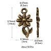 Tibetan Style Alloy Pendants TIBEP-YW0001-03AB-3