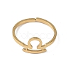 Real 18K Gold Plated 304 Stainless Steel Adjustable Finger Ring RJEW-L115-01G-10-2
