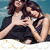 8Pcs 8 Styles Brass & Stainless Steel Slider Bracelets Making MAK-PH0001-07-5