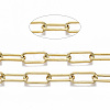 PVD Vacuum Plating 304 Stainless Steel Paperclip Chains CHS-N001-02G-4