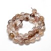 Natural Rutilated Quartz Gemstone Nuggets Bead Strands X-G-J336-28-2