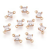 Long-Lasting Plated Brass Cubic Zirconia Links X-KK-K204-105G-NF-4