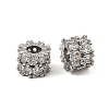 Brass Micro Pave Cubic Zirconia Beads KK-K374-20P-2