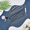 2 Styles ABS Plastic Imitation Pearl Beads & Iron Curb Link Bag Chain Straps FIND-CA0002-65-5