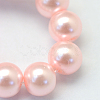 Baking Paint Pearlized Glass Pearl Round Bead Strands HY-Q003-4mm-70-3